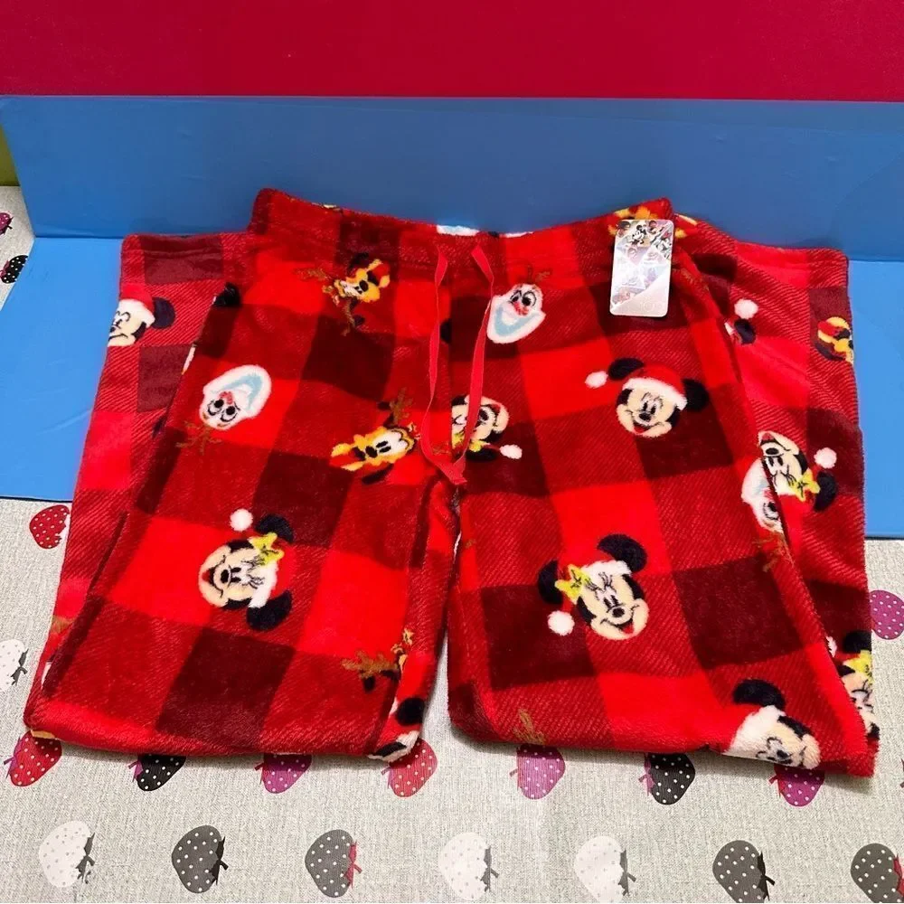 Disney Mickey Mouse & Friends Christmas pajama pants M - Picture 4 of 9